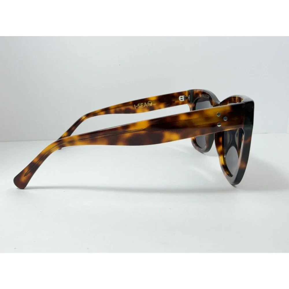 I-SEA Billie Women's Sunglasses Tortoiseshell Frame Gray Lenses